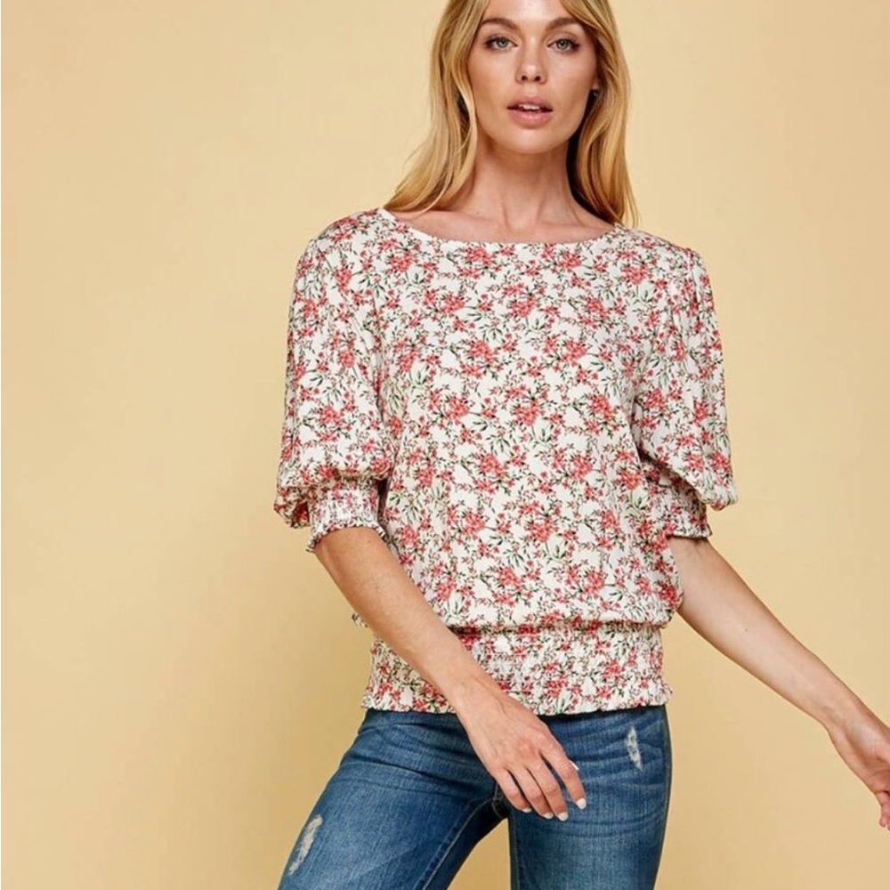 Floral Print Women's Blouse